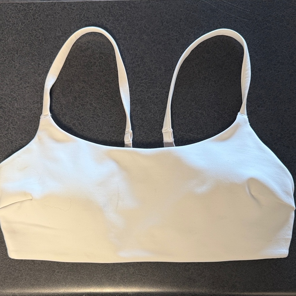 Women's White Lululemon Sports Bra